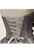 Tulle Gray Short Prom Dress Homecoming Dress Coktail Dress PG130 by pgmdress