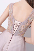 Tulle High Low V-neck Homecoming Prom Dress Sleeveless PD093