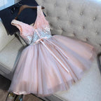 Tulle Homecoming Dress Sexy A-line Short Prom Dress Party Dress  PD363