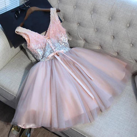 Tüll Homecoming-Kleid Sexy A-Linie Kurzes Ballkleid Partykleid PD363