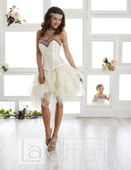 Two-Piece Ruffled Dress by House of Wu LA Glitter 24010