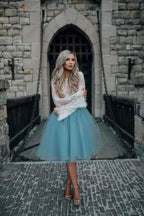 Two Piece Tulle See Through Long Sleeve Lace Homecoming Dress PD208