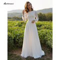 NumberSea Abito da Sposa Elegante Due Pezzi con Maniche Corte e Scollo Tondo