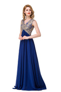 Robe de soirée formelle à encolure en V, ligne A, longueur balayée et applications