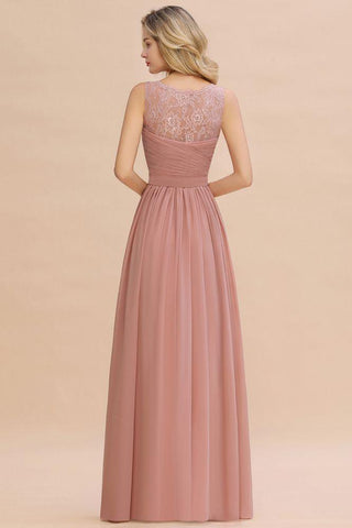 V-Ausschnitt Aline Rüschen Chiffon Brautjungfernkleid Ärmellos Floral Abend Swing Kleid