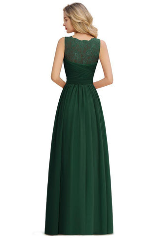 V-Ausschnitt Aline Rüschen Chiffon Brautjungfernkleid Ärmellos Floral Abend Swing Kleid