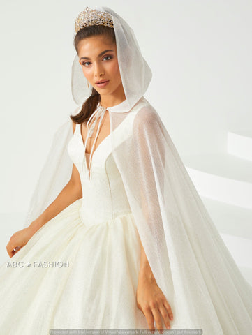 Vestido de festa de 15 anos com decote em V da Fiesta Gowns 56442