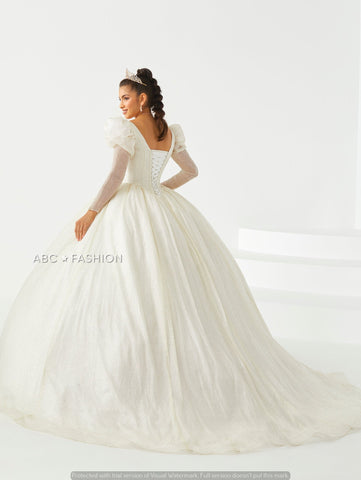 Vestido de festa de 15 anos com decote em V da Fiesta Gowns 56442