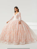 Quinceanera-Kleid mit V-Ausschnitt von House of Wu 26005