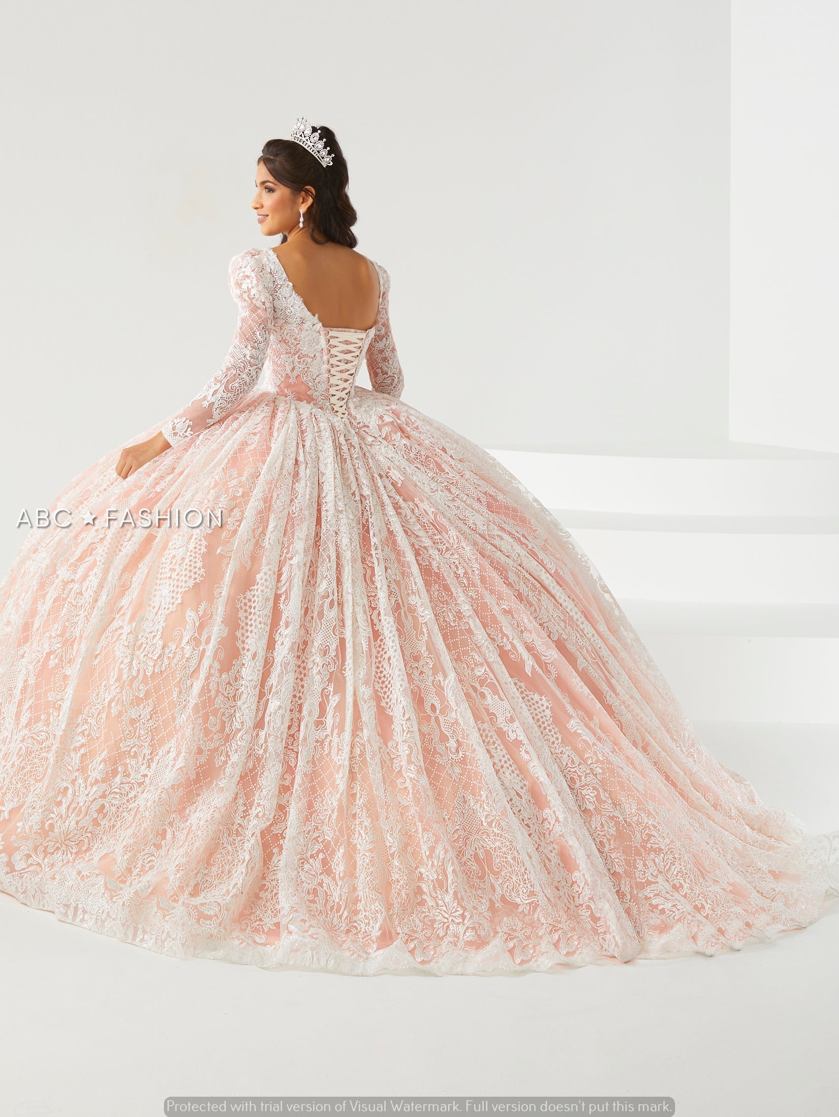 V-Neck Quinceanera Dress by House of Wu 26005