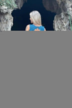 V Neck Split Front Chiffon Long Evening Dress with Elegant Appliques Lace