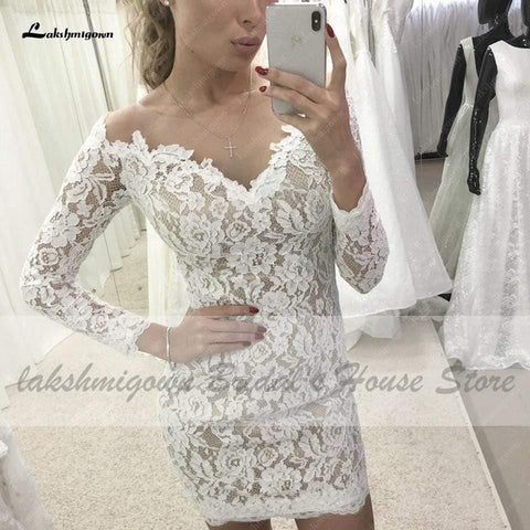 NumberSea Vintage 2 Stück Brautkleid Spitze Mieder Rückenfrei