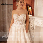 NumberSea Vintage Lace Wedding Dress with jacket