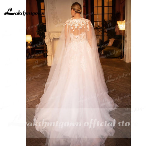 NumberSea Vintage-Brautkleid aus Spitze mit Jacke