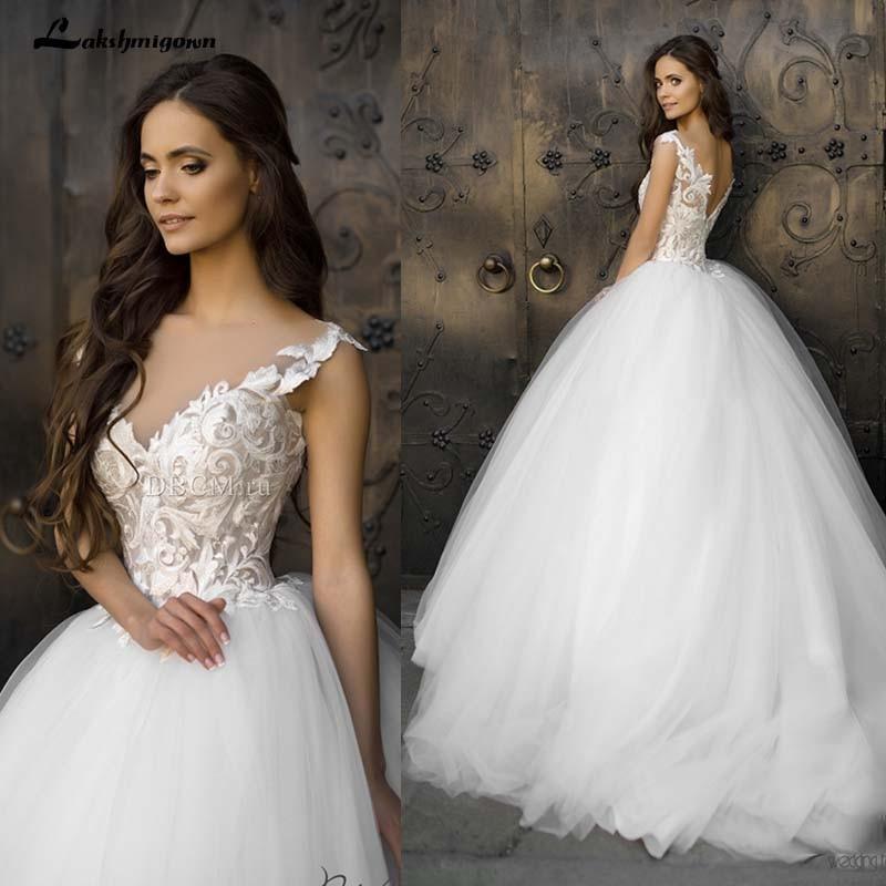 NumberSea Vintage Turkey Plus Size Lace Ball Gown Wedding Dress