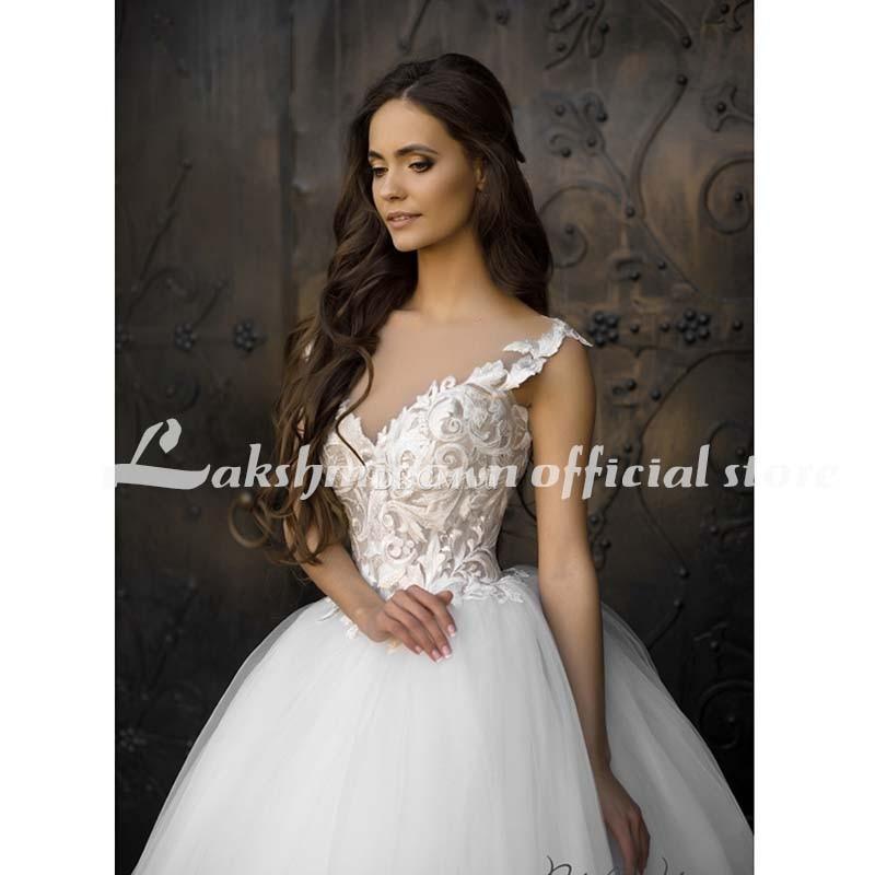 NumberSea Vintage Turkey Plus Size Lace Ball Gown Wedding Dress