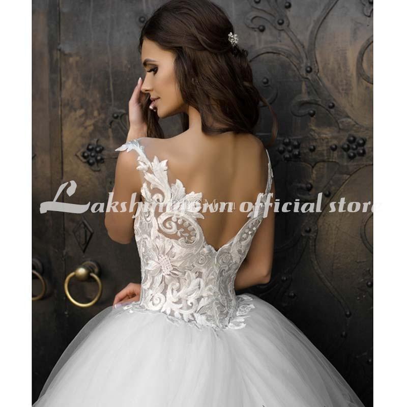 NumberSea Vintage Turkey Plus Size Lace Ball Gown Wedding Dress