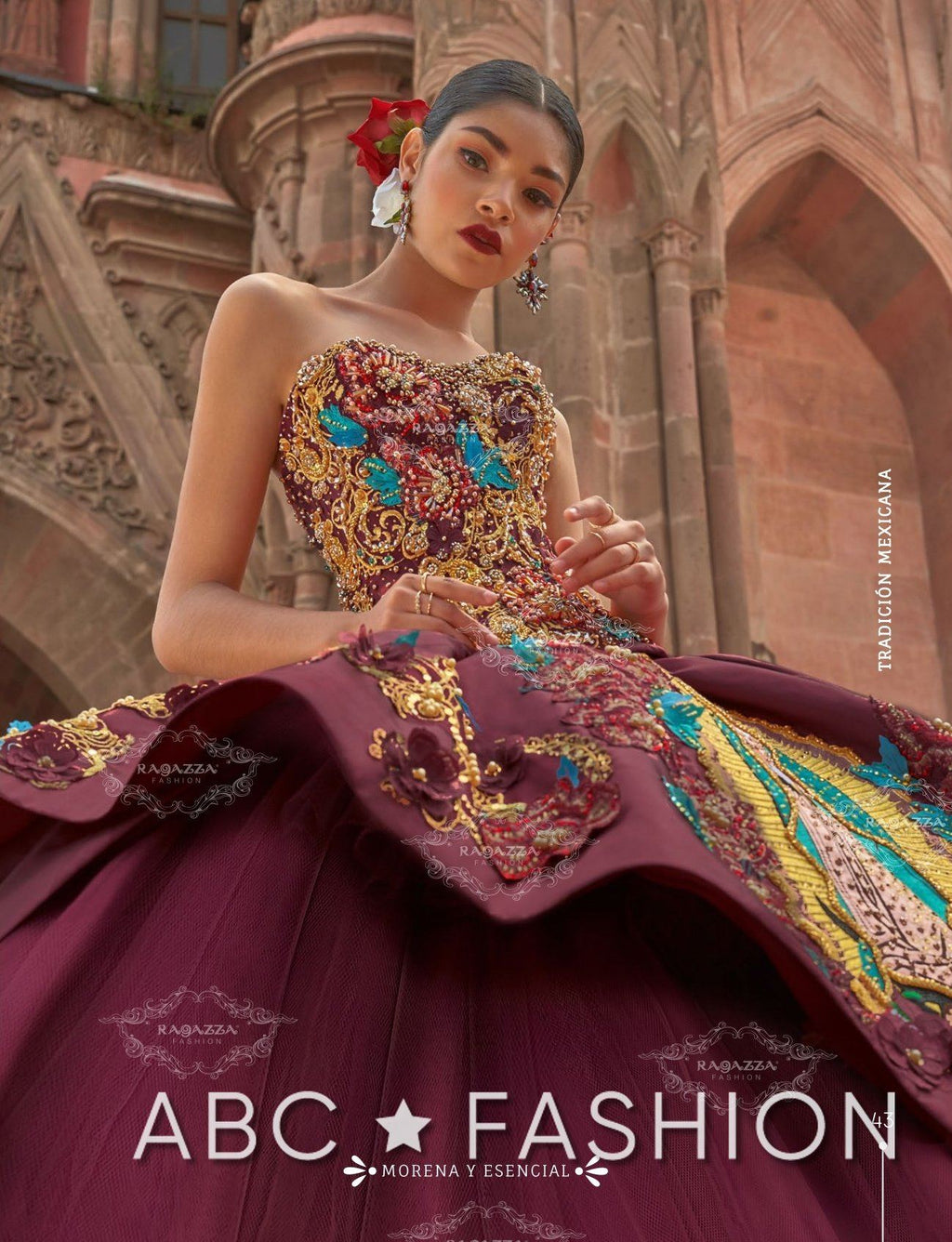 Virgen De Guadalupe Quince Dress by Ragazza M18-118