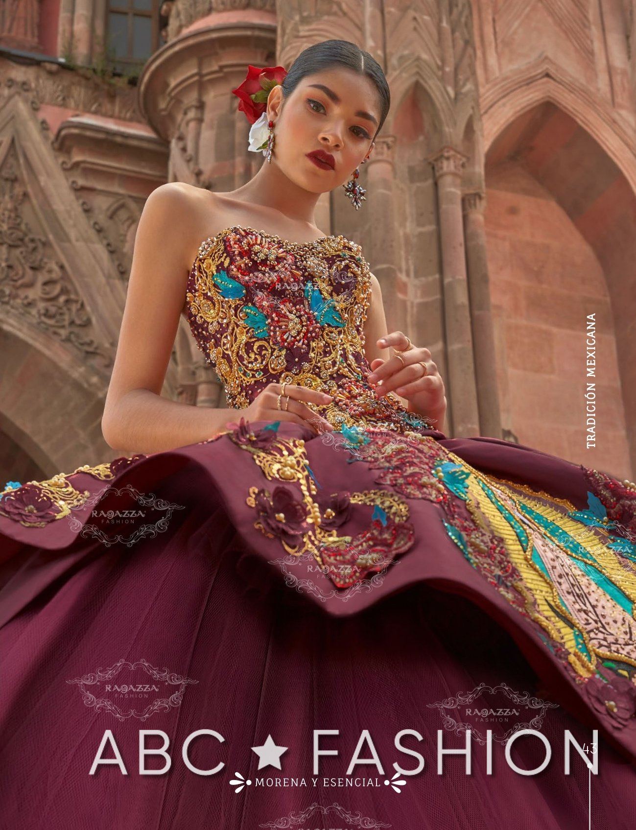 Virgen De Guadalupe Quince Dress by Ragazza M18-118