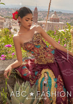 Virgen De Guadalupe Quince Dress by Ragazza M18-118