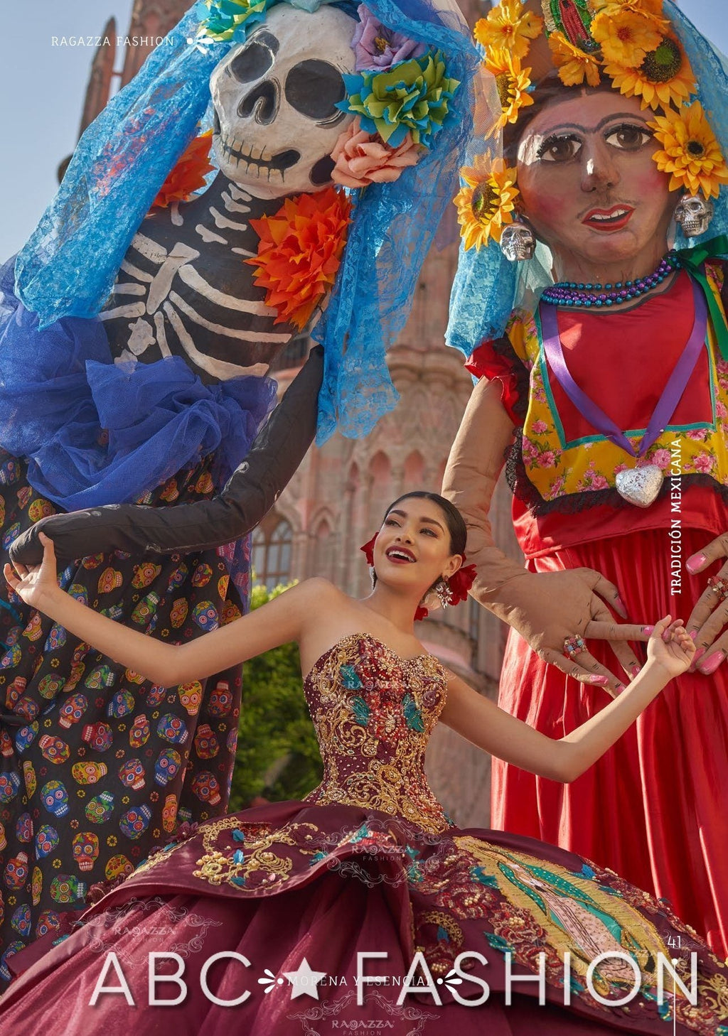 Virgen De Guadalupe Quince Dress by Ragazza M18-118