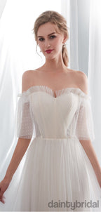 Abito da sposa a sirena in tulle con strascico, abito a palloncino. DB1007