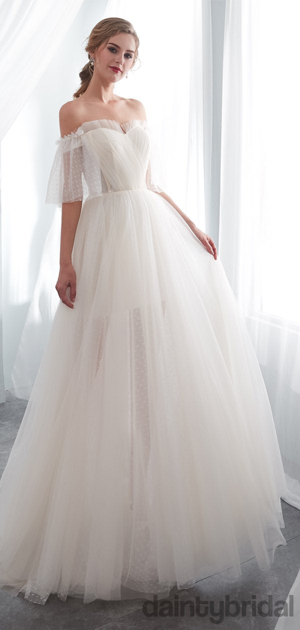 Abito da sposa a sirena in tulle con strascico, abito a palloncino. DB1007