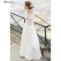 NumberSea Abito da Sposa Nuovo Stile Senza Schiena Sexy da Sposa