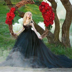 NumberSea Wedding Dress Plus Size Lace Cap Short Sleeves