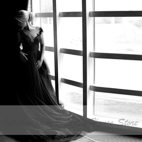 NumberSea Brautkleid Übergröße Spitze Kappe Kurze Ärmel