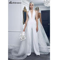 NumberSea Brautkleider Ballkleid Spitze Langarm