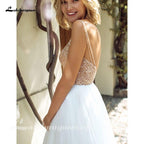 NumberSea Wedding Dresses Luxury Top Sequins Backless