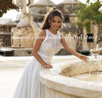 Vestidos de noiva NumberSea sem mangas, sexy, sem costas, tamanho grande, vestido de noiva de praia