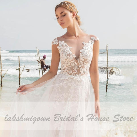 NumberSea Damen-Brautkleid im Meerjungfrauen-Stil mit abnehmbarem Rock