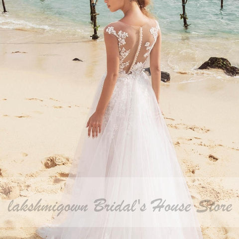 NumberSea Damen-Brautkleid im Meerjungfrauen-Stil mit abnehmbarem Rock